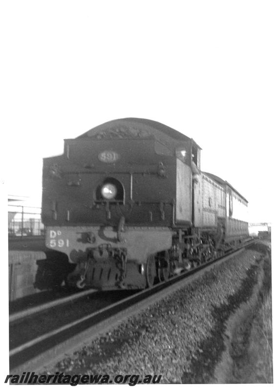 P07052
DD class 591, North Fremantle, suburban passenger train, view of bunker
