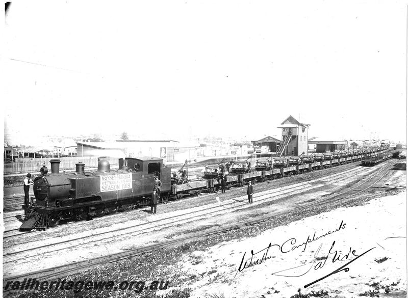 P07119
K class, station buildings, signal box, North Fremantle, 
