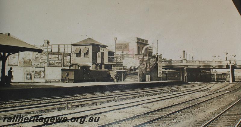 P07204
Perth station with D class loco in background, photo taken from No.1 platform looking east
