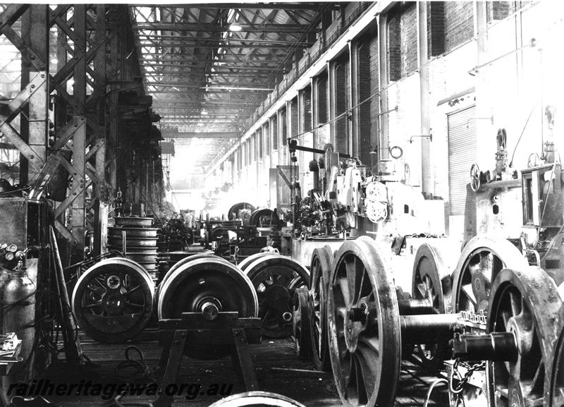 P07281
Wheel lathe, Machine Shop, east end, Midland Workshops, 
