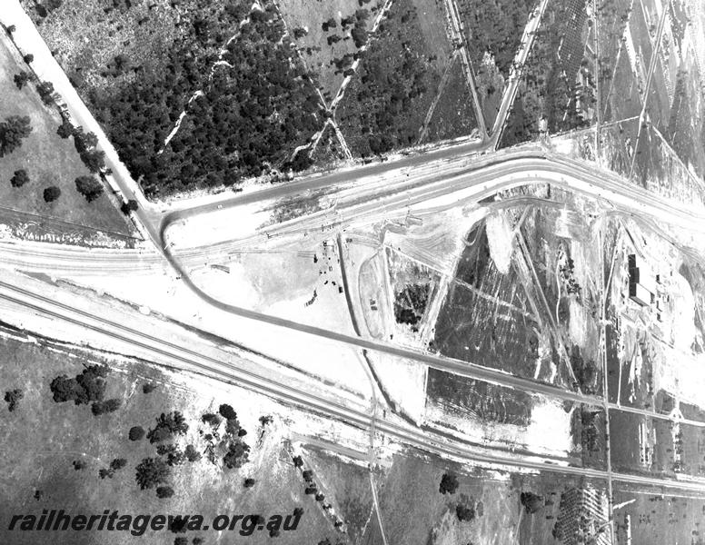 P07374
Forrestfield Yard under construction, aerial photo looking north
