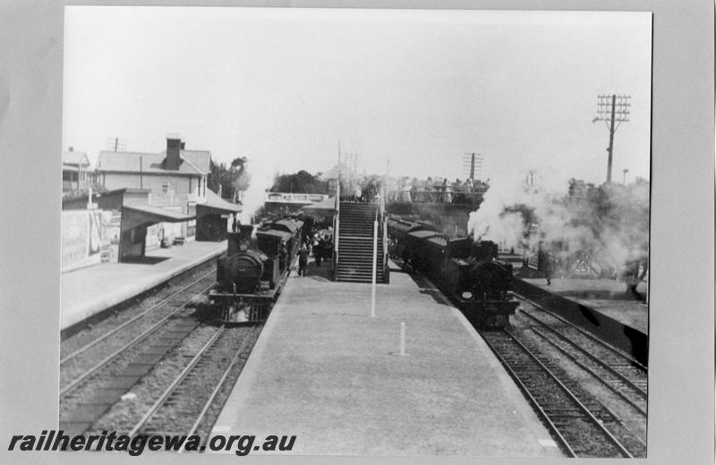 P07547
N class, K class, station buildings, Claremont, Royal Show trains
