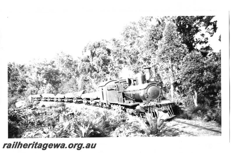 P07782
SSM loco G class 122, Wuraming Mill, hauling log train
