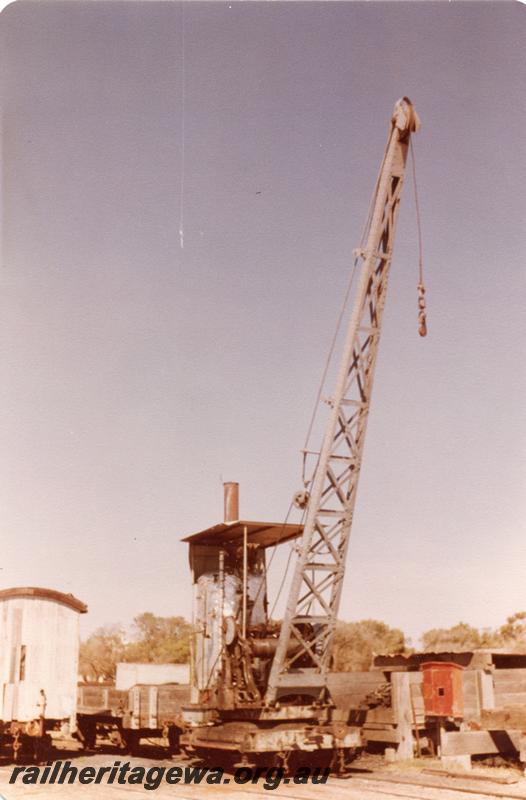 P07995
Steam crane, Busselton, side and front view
