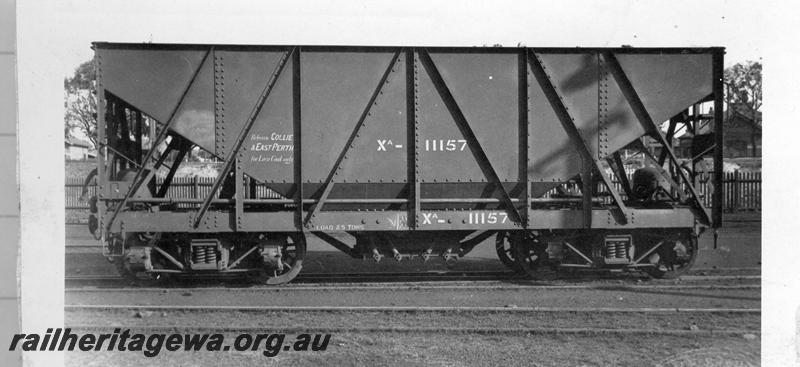 P08041
XA class 11157, bogie coal hopper, side view
