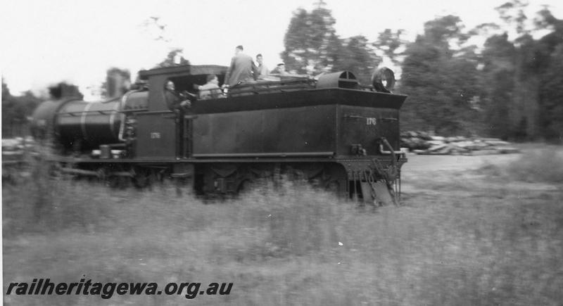 P08157
Bunnings loco No.176, Yornup, side and rear view
