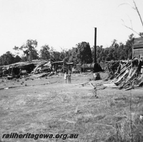 P08169
1 of 3 views of the timber mill at Karragullen, shows boiler
