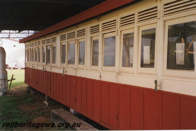 P08335
AH class 24, 6 wheel carriage, body preserved at the Ravensthorpe Museum, 
