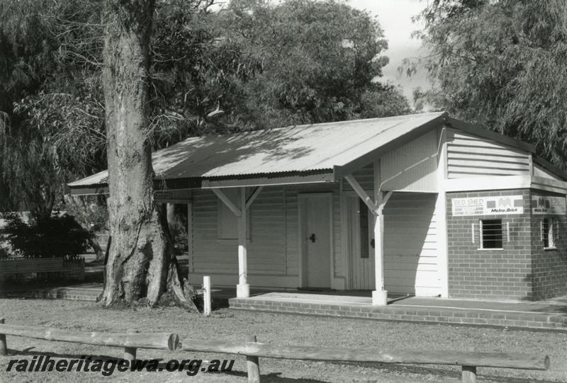 P08403
Capel, station building, relocated to Bunbury miniature railway, BB line.
