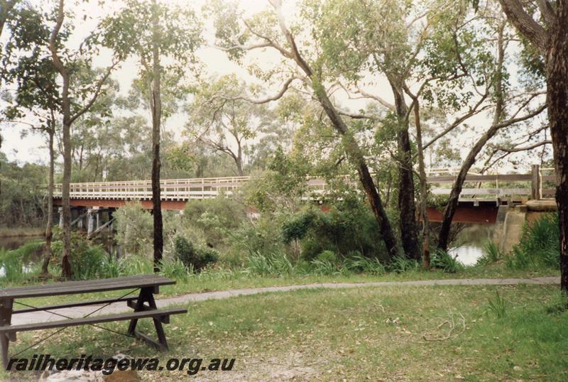 P08428
Denmark River Bridge at entry to station site, D line.
