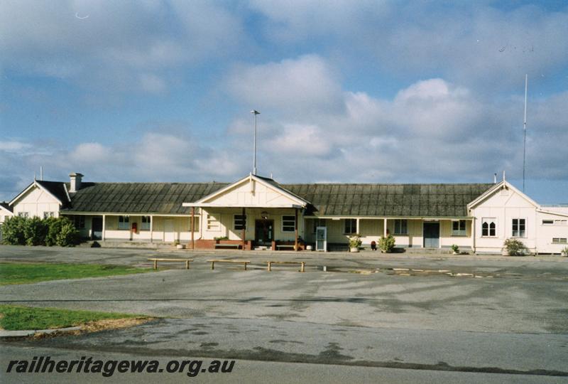 P08531
Albany, station building, view from road, GSR line.
