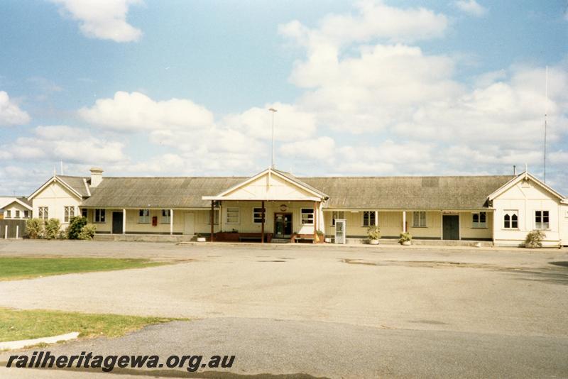 P08537
Albany, station building, view from road, GSR line.
