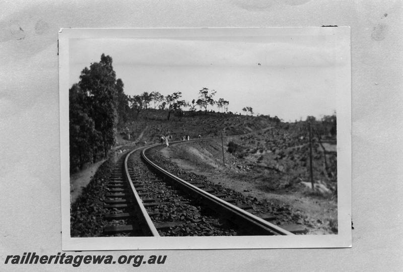 P08714
Track, Swan View, ER line, view along line, possibly west of the station site
