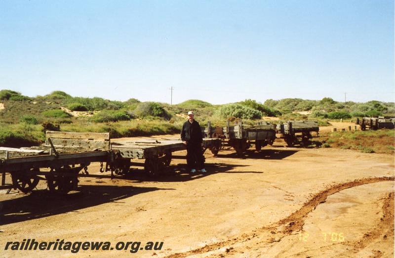 P08730
4 of 4 views of the abandoned wagons at Carnarvon
