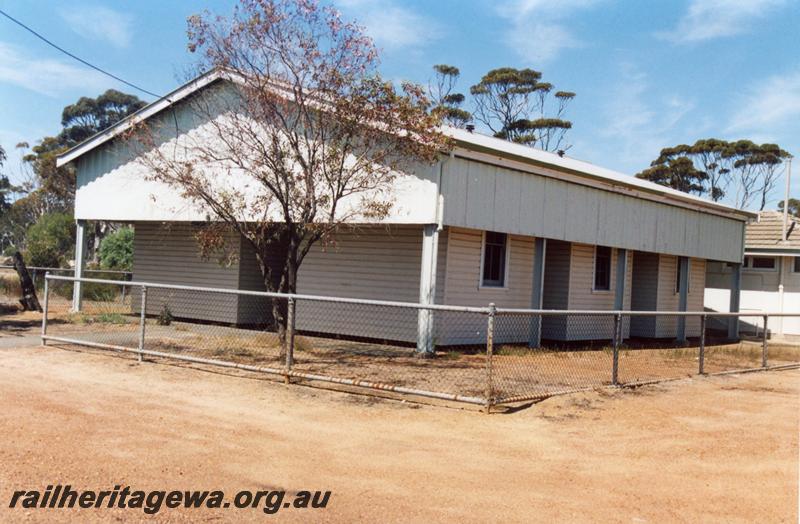 P08771
1 of 2 views of the barracks, Quairading, YB line, 
