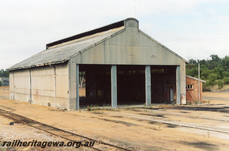 P08775
3 of 3 views of the Wagon Maintenance Depot, Collie, BN line, end and opposite side view to P8773
