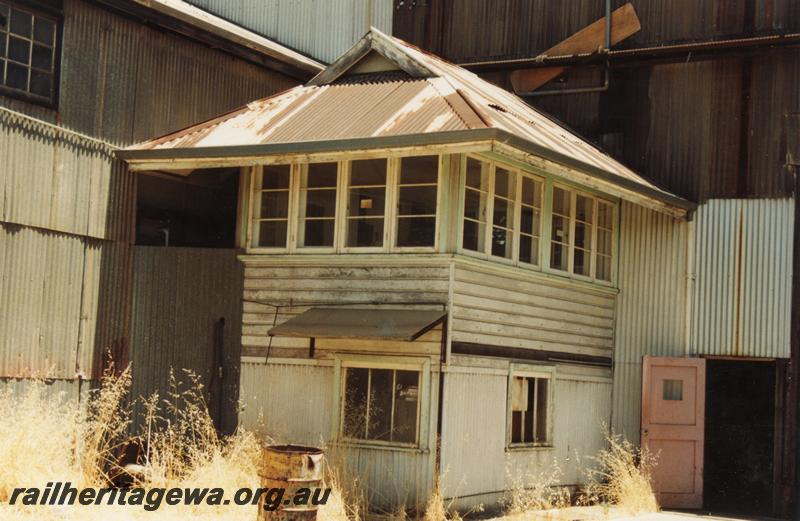 P08780
Foreman's office, east end of Block Two, Midland Workshops, in the form of a signal box
