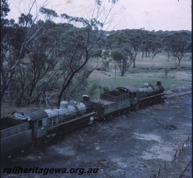 P08842
4 of 5 views of locos located at the Narrogin loco depot, GSR line. Elevated view of PM class 716 and PMR class 720
