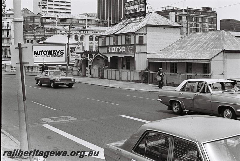 P09122
WAGR owned building located at No.1 Beaufort Street, leased by the WA Branch of the Australian Model Railway Association as their clubrooms, street side view, similar view to P9121
