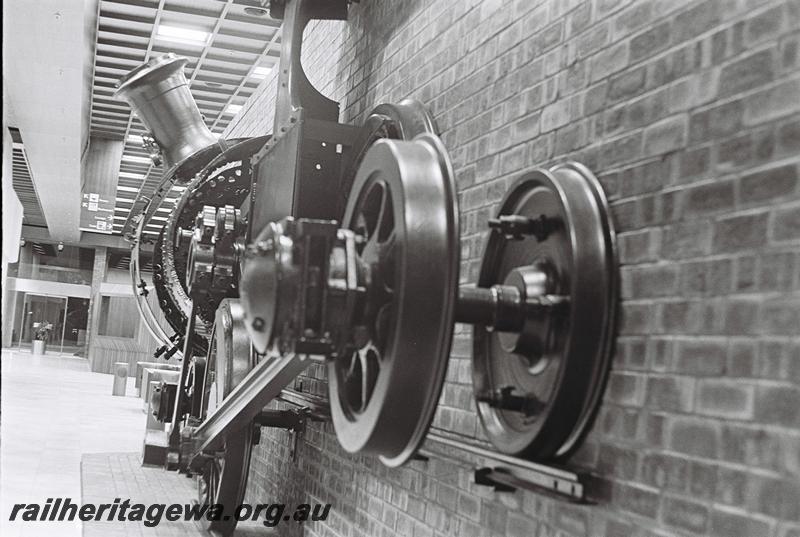 P09281
3 of 5 internal views of the ground floor of the Westrail Centre, East Perth, loco sculpture.
