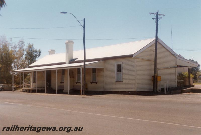 P09338
2 of 3 views of the station building at Busselton, BB line, rear and end view
