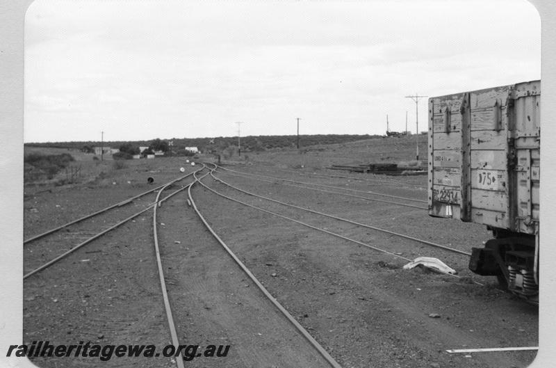 P09514
Meekatharra yard, view to end of yard. NR line.
