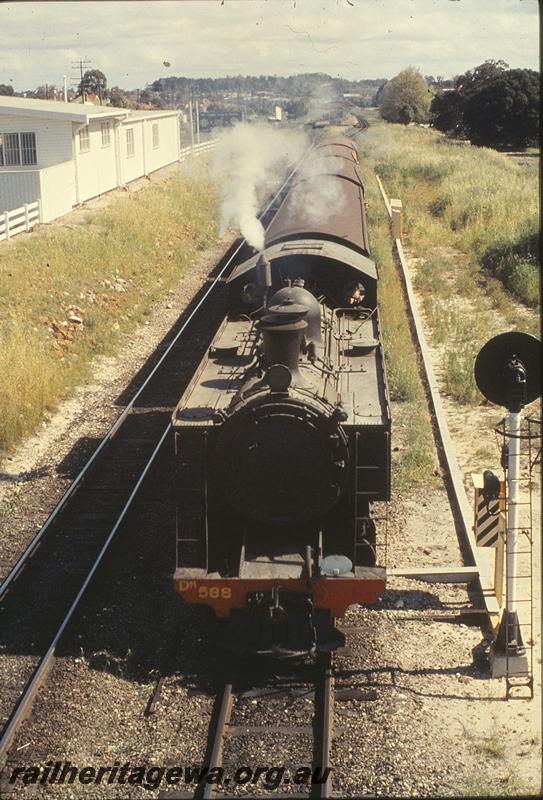 P09857
DM class 588, colour light signal, down show special, leaving Daglish. ER line.
