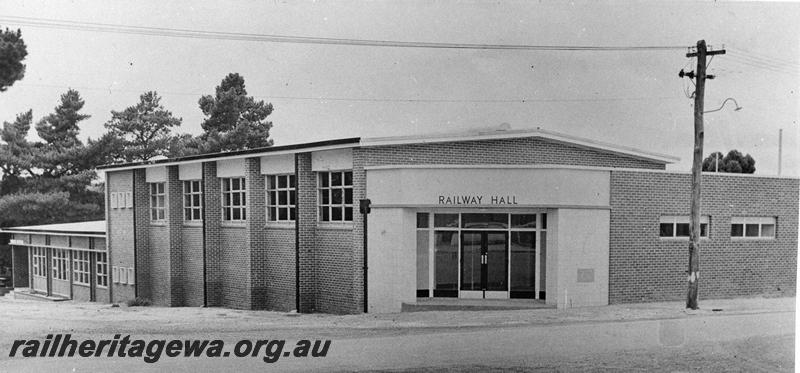 P10040
Railway Hall, Narrogin Railway Institute, view of front of building.
