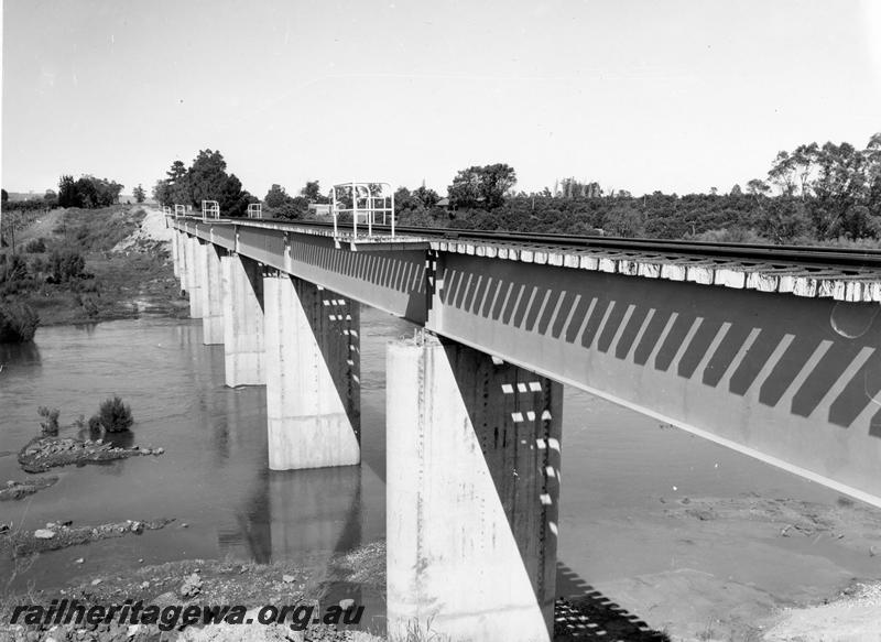 P10051
Bridge, steel girder, Upper Swan, MR line, when new.
