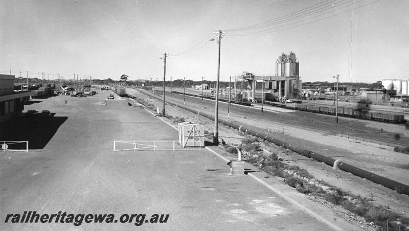 P10069
Marshalling Yard, West Kalgoorlie, elevated view from entrance. 
