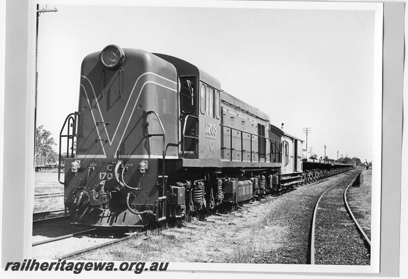 P10090
C class 1703, front and side view, on ballast train
