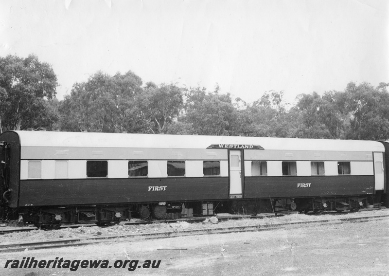 P10424
New prototype AH class sleeping car on test run. Location Unknown.
