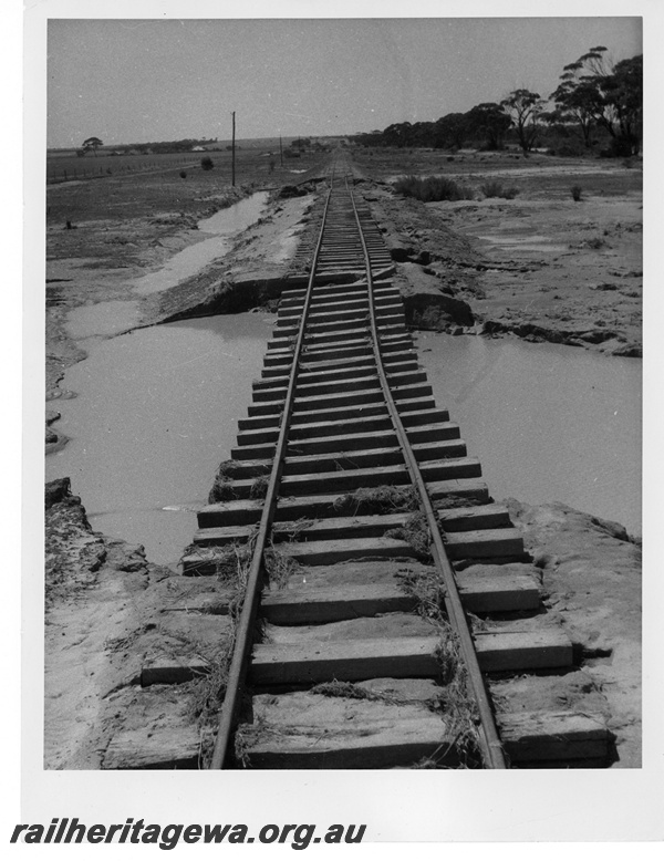 P10801
Track damage caused by washaway, YB line
