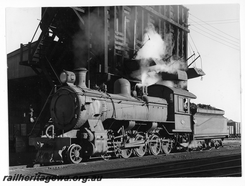 P10994
F class 419, coal stage, front and side view
