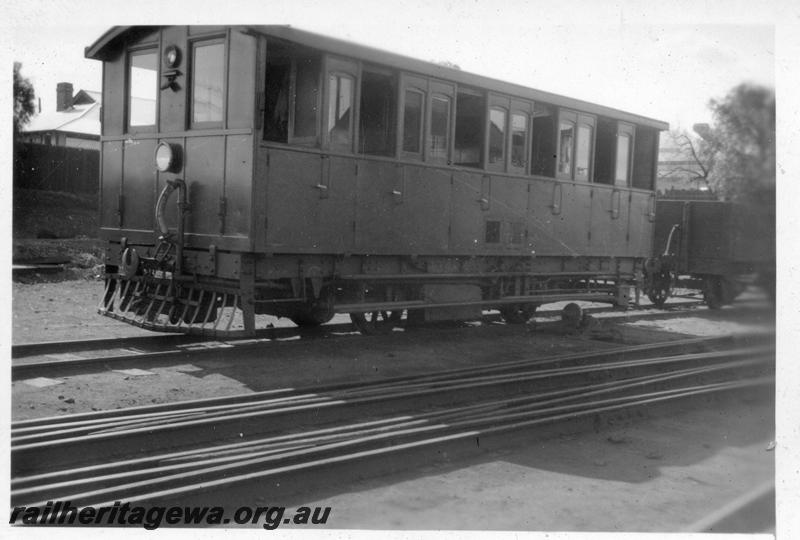 P11016
AO class 431 petrol railcar, Leonora, KL line, front and side view
