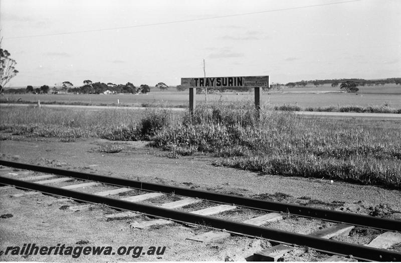 P11091
Nameboard, Traysurin, NKM line.
