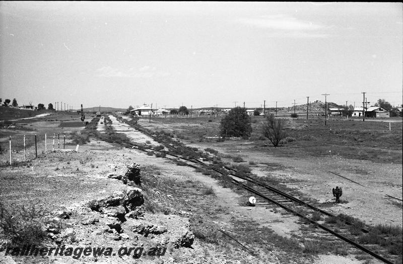 P11147
Yard and station, Cue, NR line, general overall view of north end of the yard looking south
