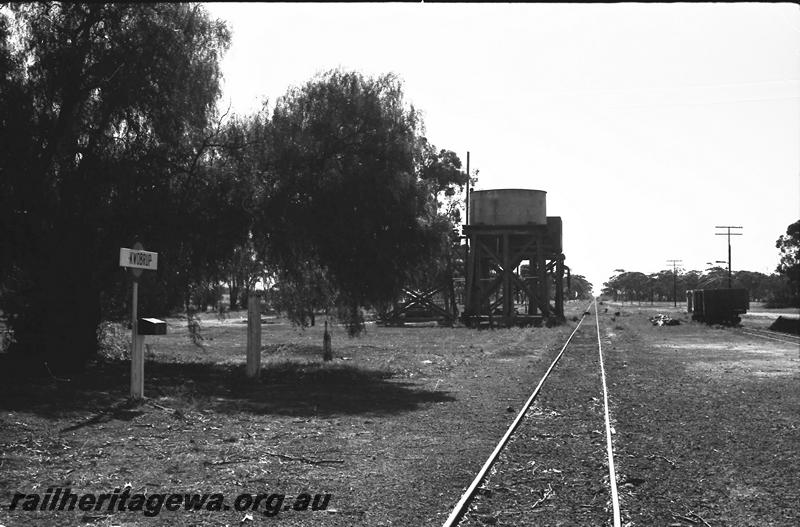 P11210
Water towers, Kwobrup, KP line, view along the track
