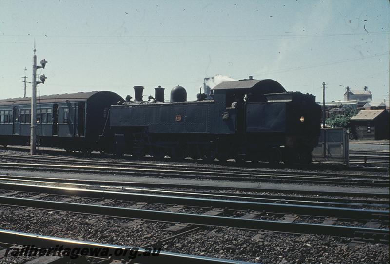 P11354
DD class 599. up suburban passenger, entering East Perth. ER line.
