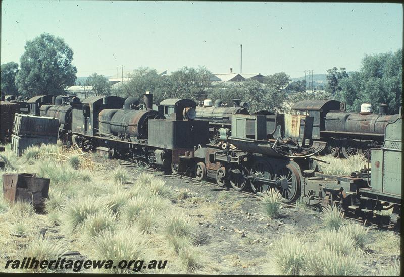 P11397
Locos partially scrapped or awaiting scrapping, Midland Junction.
