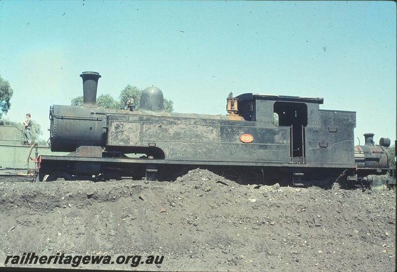 P11399
N class 201 in storage, Midland Junction.
