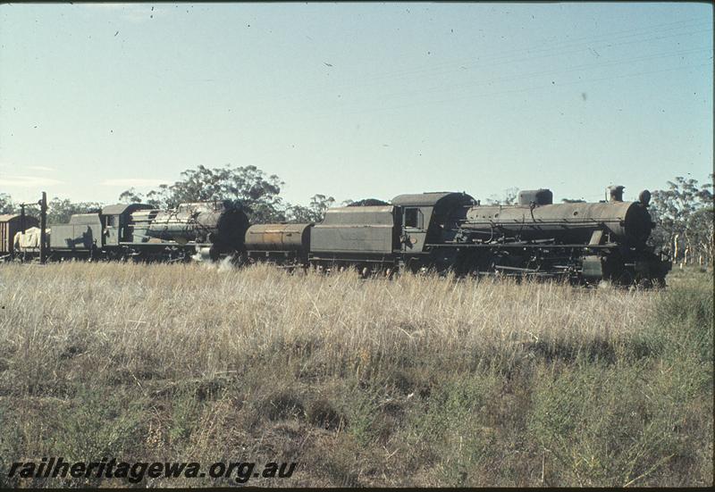 P11458
W class 931 with travelling water tank, S class, water column, Hillman. BN line.
