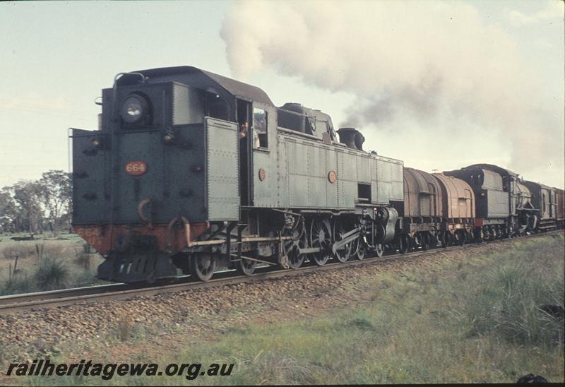 P11667
UT class 664, W class 925, fuel tanks, ballast train. SWR line.
