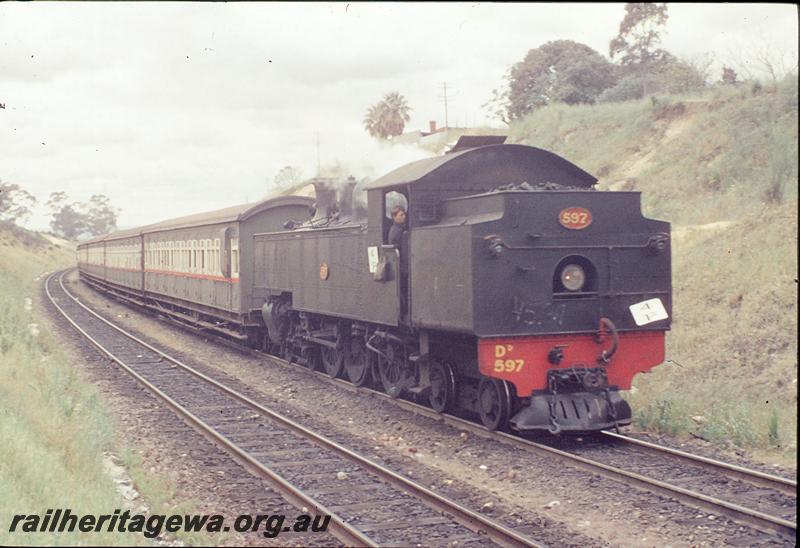 P11698
DD class 597, up show special, West Leederville cutting. ER line.
