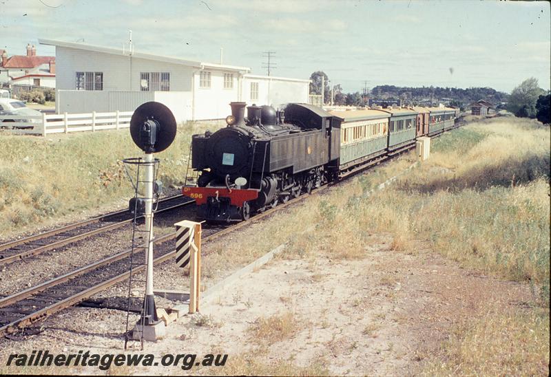 P11710
DD class 596, down show special, station in background, near Daglish. ER line.
