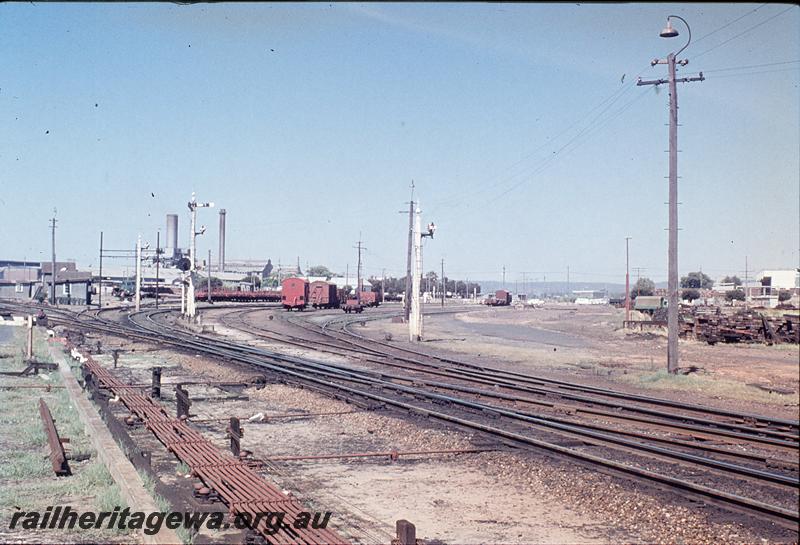 P11770
East Perth yard, overhead wiring, signals. SWR line.
