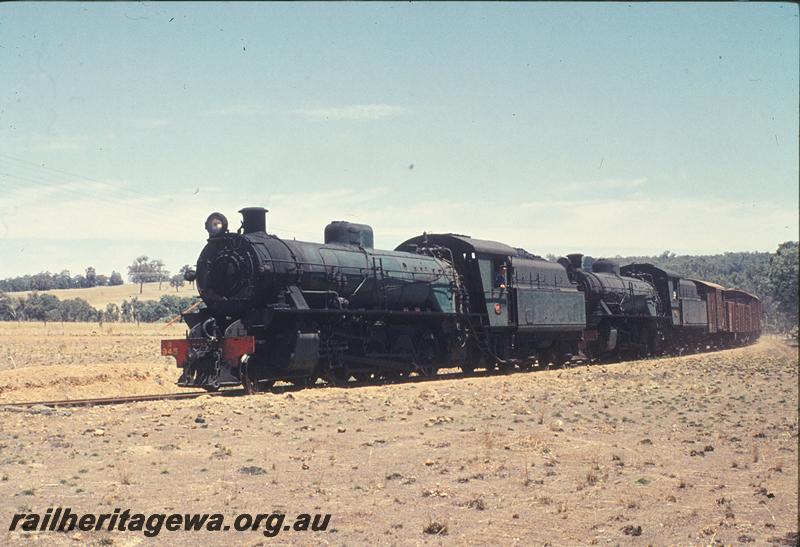 P11835
W class 945 and W class 948 on No. 221 Fast Goods about 3 kms south of Benjimup, DK line
