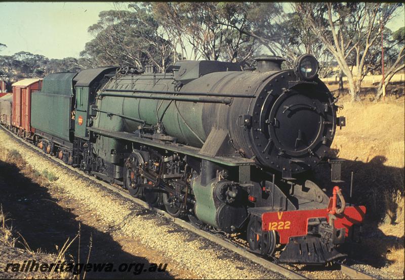 P11867
V class 1222, down goods, Cuballing bank. GSR line.
