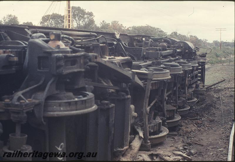 P11974
V class 1206, underside, Mundijong Junction accident. SWR line.
