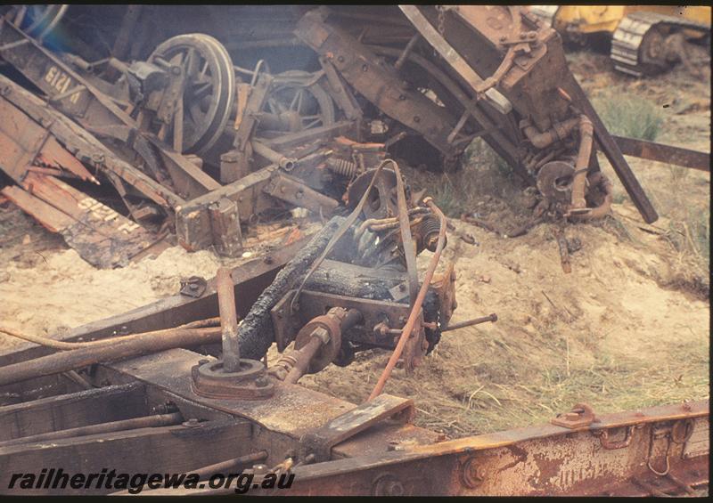 P11978
Wagon wreckage detail, Mundijong Junction accident. SWR line.
